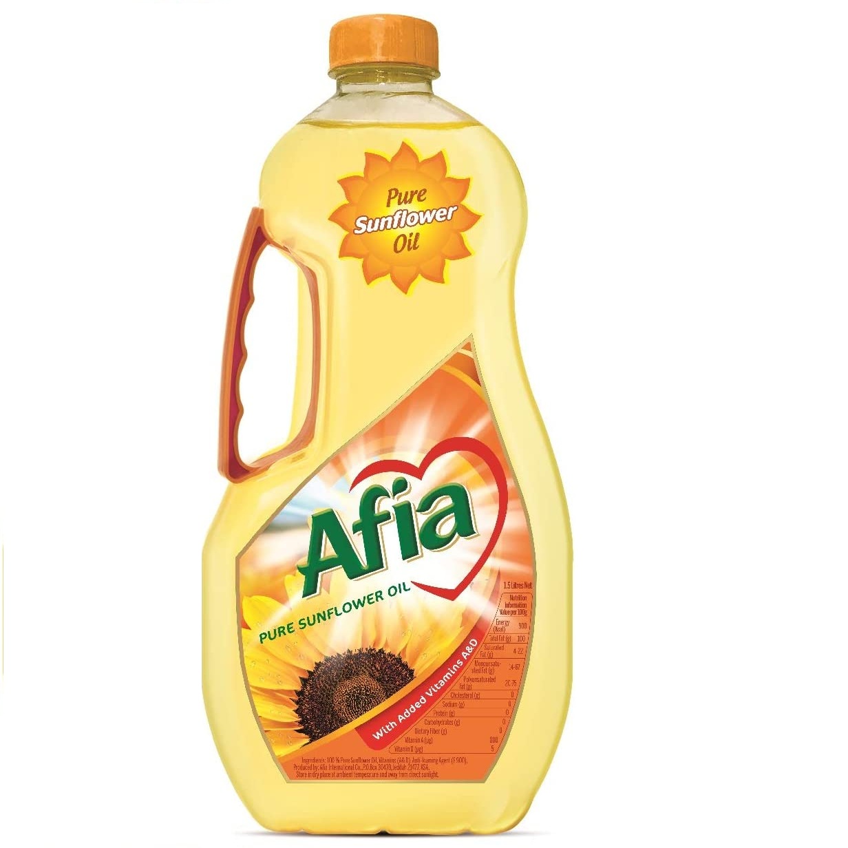 Afia Sun Flower Oil 8 × 1.5 liter