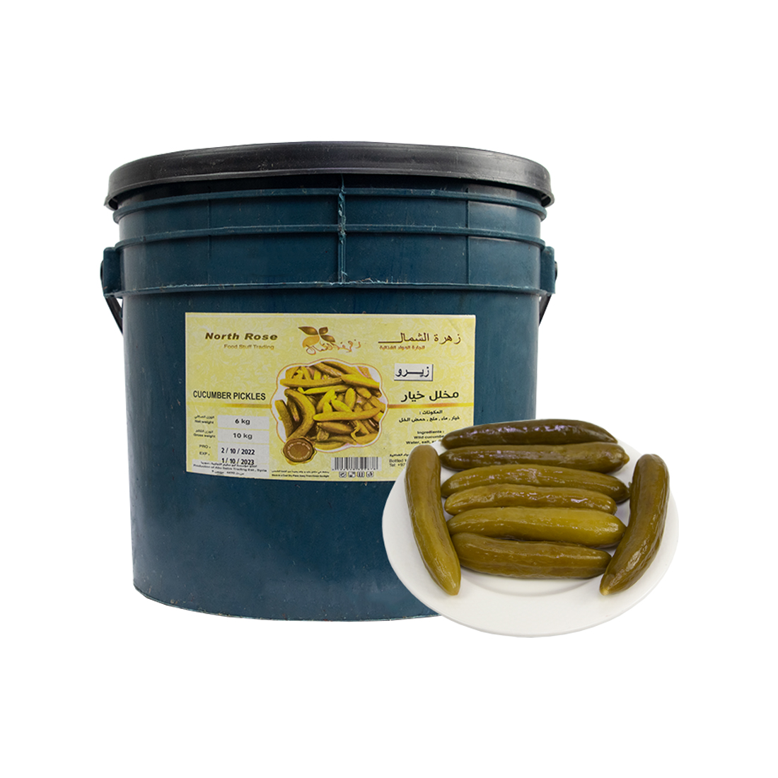 North Rose Medium Zero Cucumber Pickled 6 Kg
