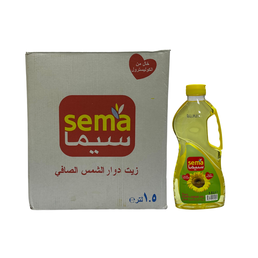 Sema Sun Flower Oil 6 × 1.5 liter