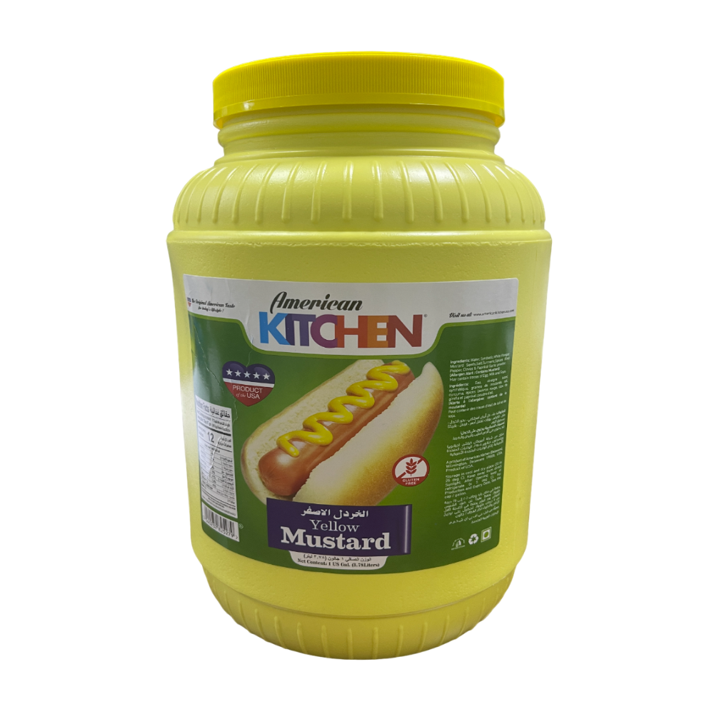 American Kitchen Mustard Gallon 4 x 3.78 litre