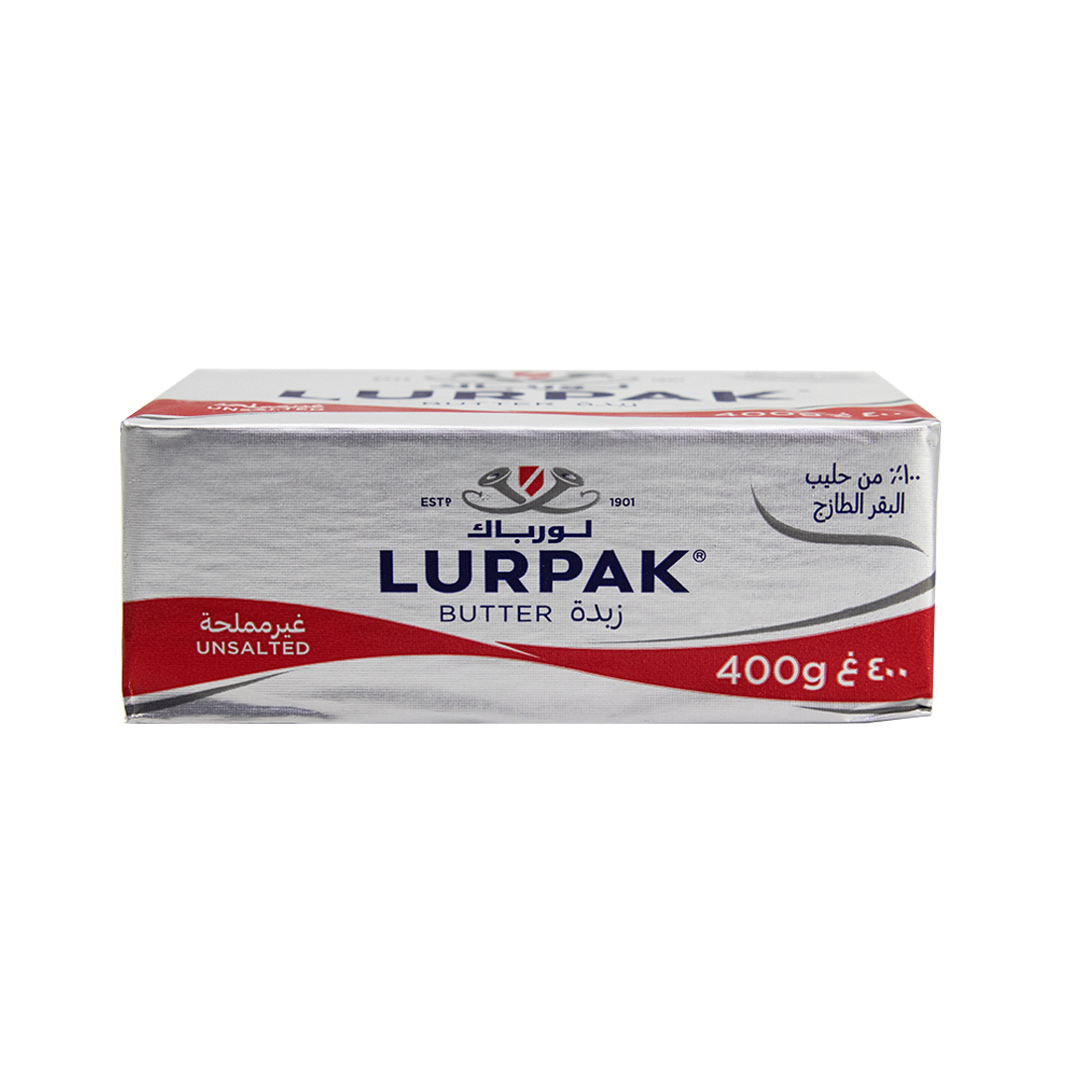 Lurpak Butter Unsalted 20 × 400 g