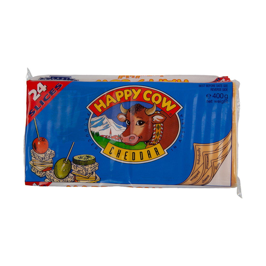 Happy Cow Cheddar Slices 6 × 800 g