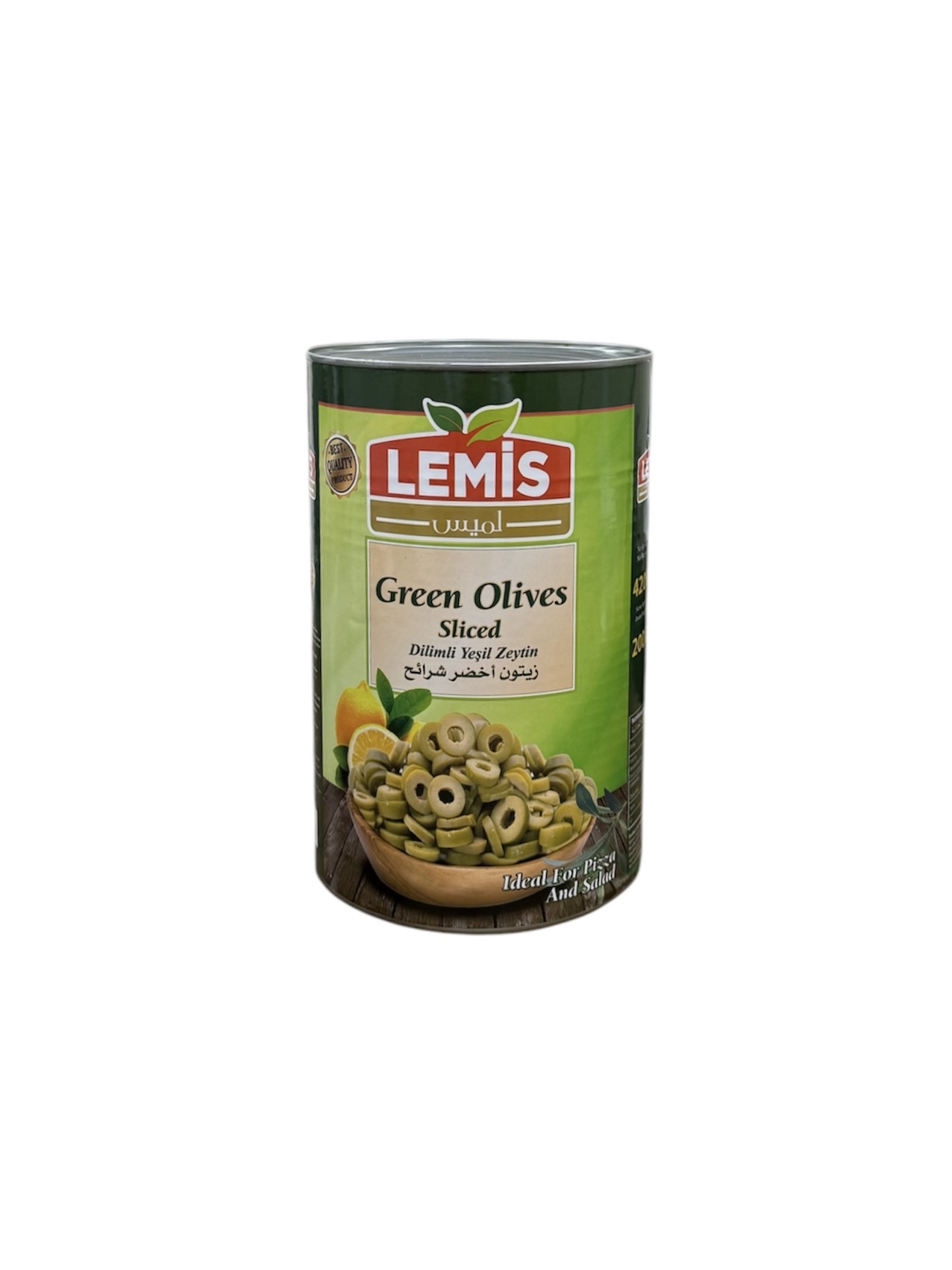 Lamis Sliced ​​Green Olives 4 x 2 kg
