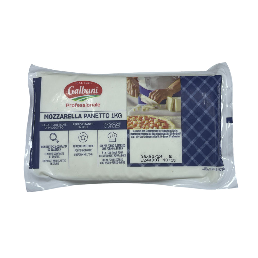 Fresh  Block Mozzarella Cheese Galbani 1 kg