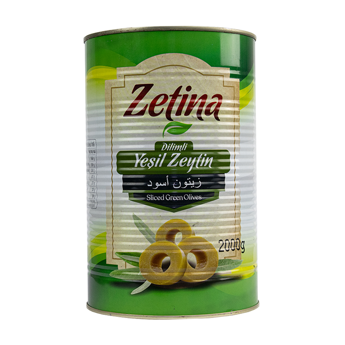 Zetina Sliced Green Olives 4 × 2 kg