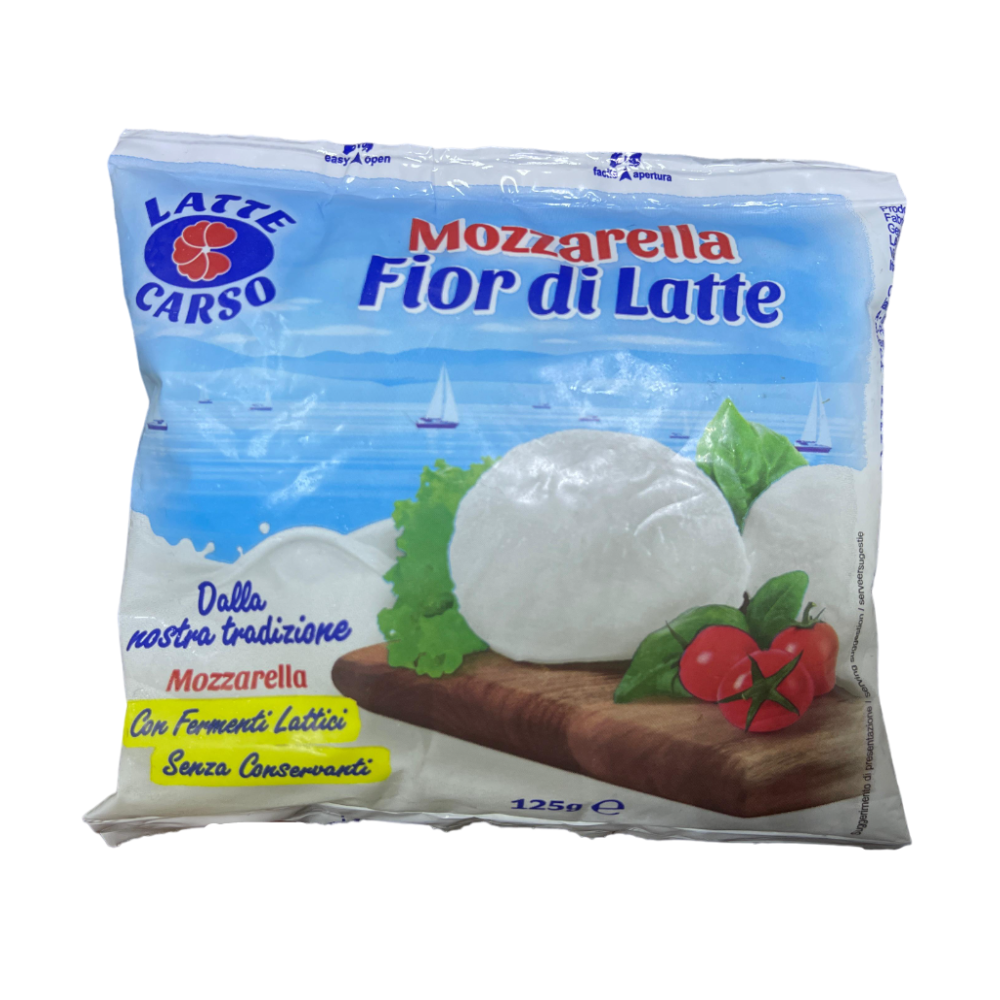Mozzarella cheese portion 125 g