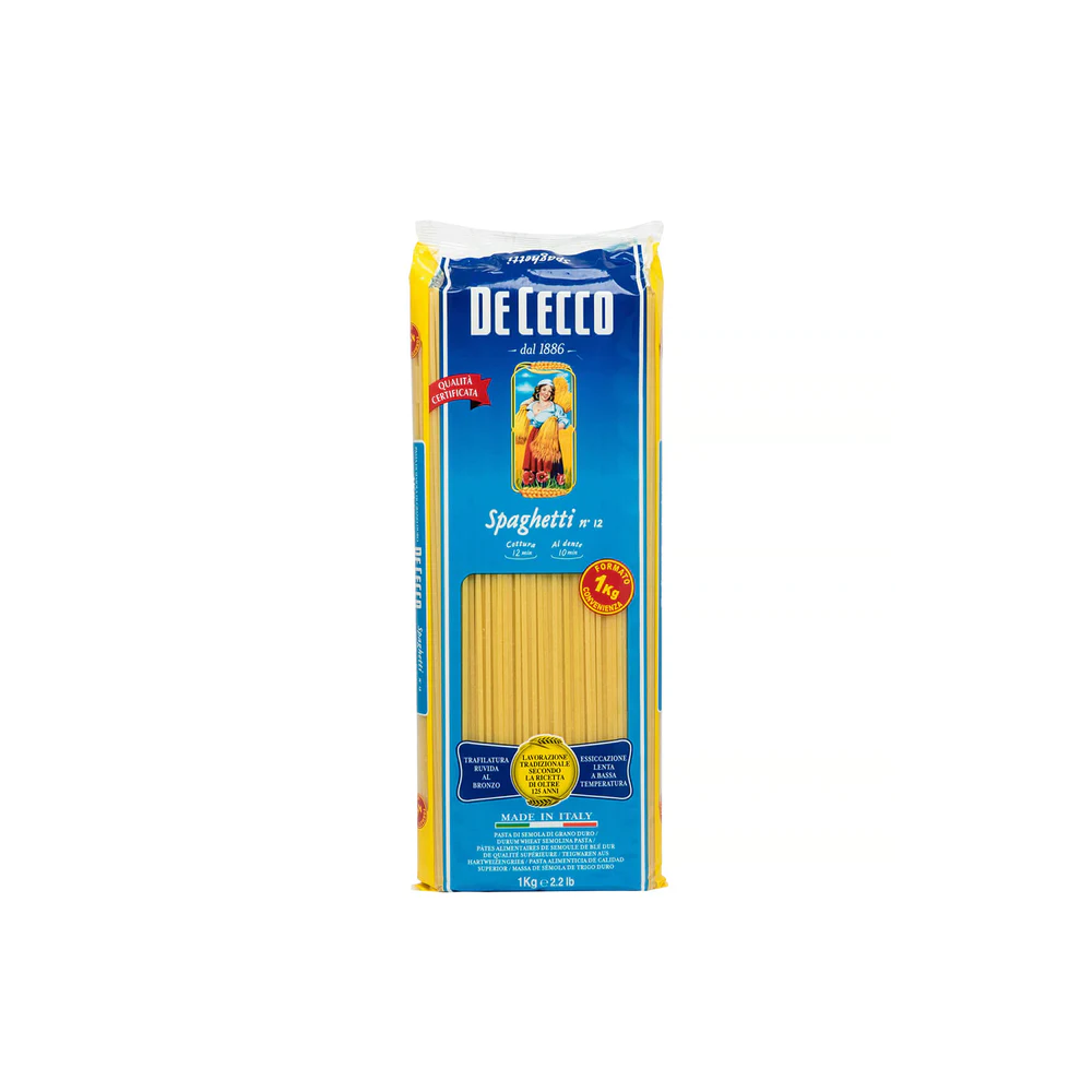 Dececco Italian spaghetti pasta 12 × 1 kg
