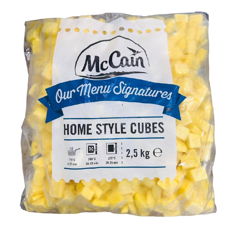 Hot Potato Frozen Cubes 2.5 x 5 kg