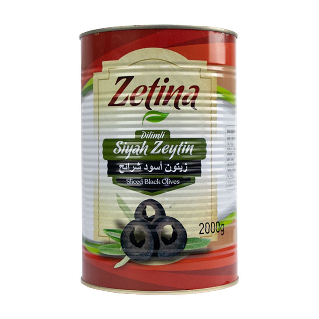 Zetina Sliced  Black Olives  4 × 2 kg