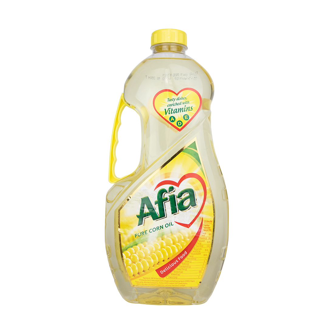 Afia Corn Oil 8 × 1.5 liter
